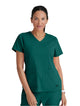 Grey's Anatomy Stretch™ by Barco Emma 4-Pocket V-Neck Scrub Top-Hunter Green