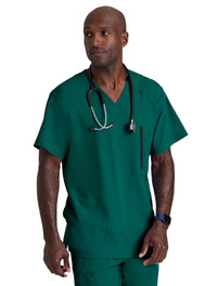 Barco One™ by Barco Amplify 5-Pocket V-Neck Scrub Top-Hunter Green