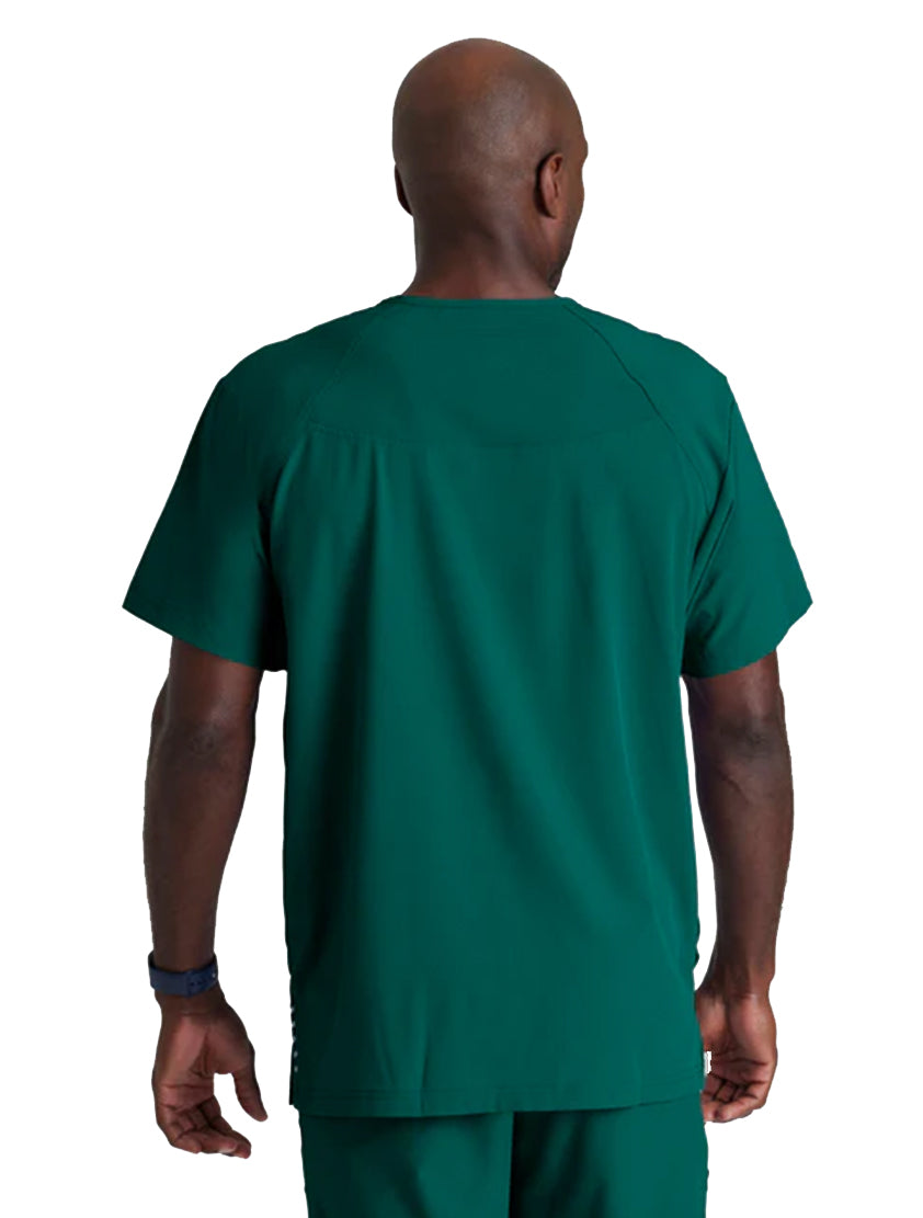 Barco One™ by Barco Amplify 5-Pocket V-Neck Scrub Top-Hunter Green