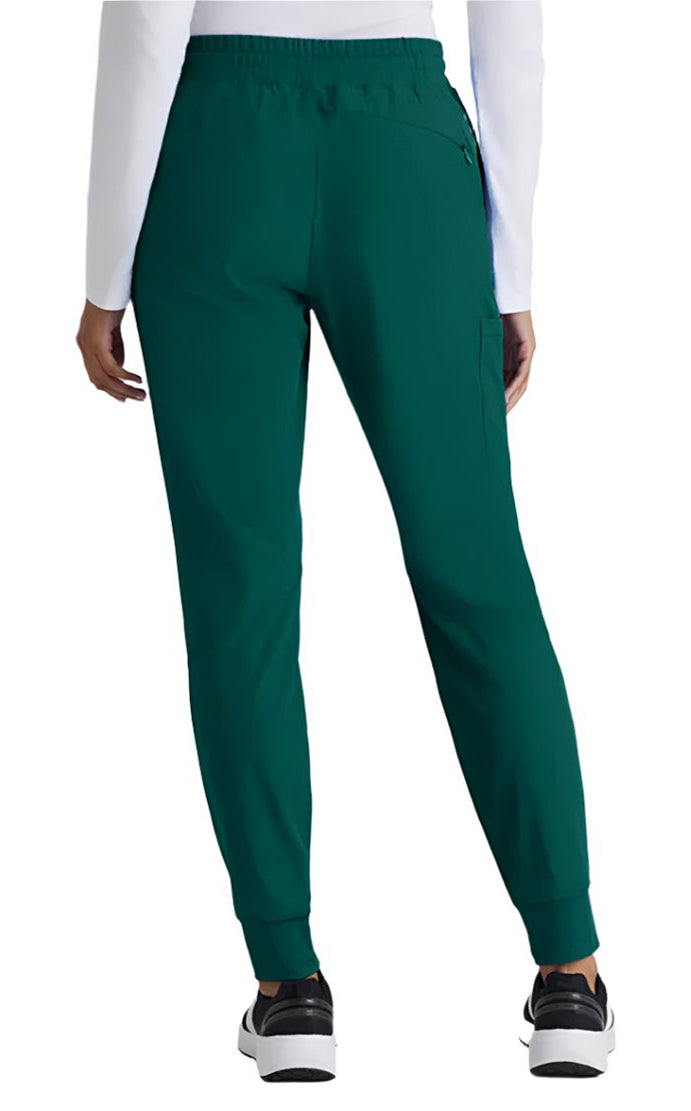 Barco One™ by Barco Boost 3-Pocket Mid-Rise Jogger Scrub Pant-Hunter Green