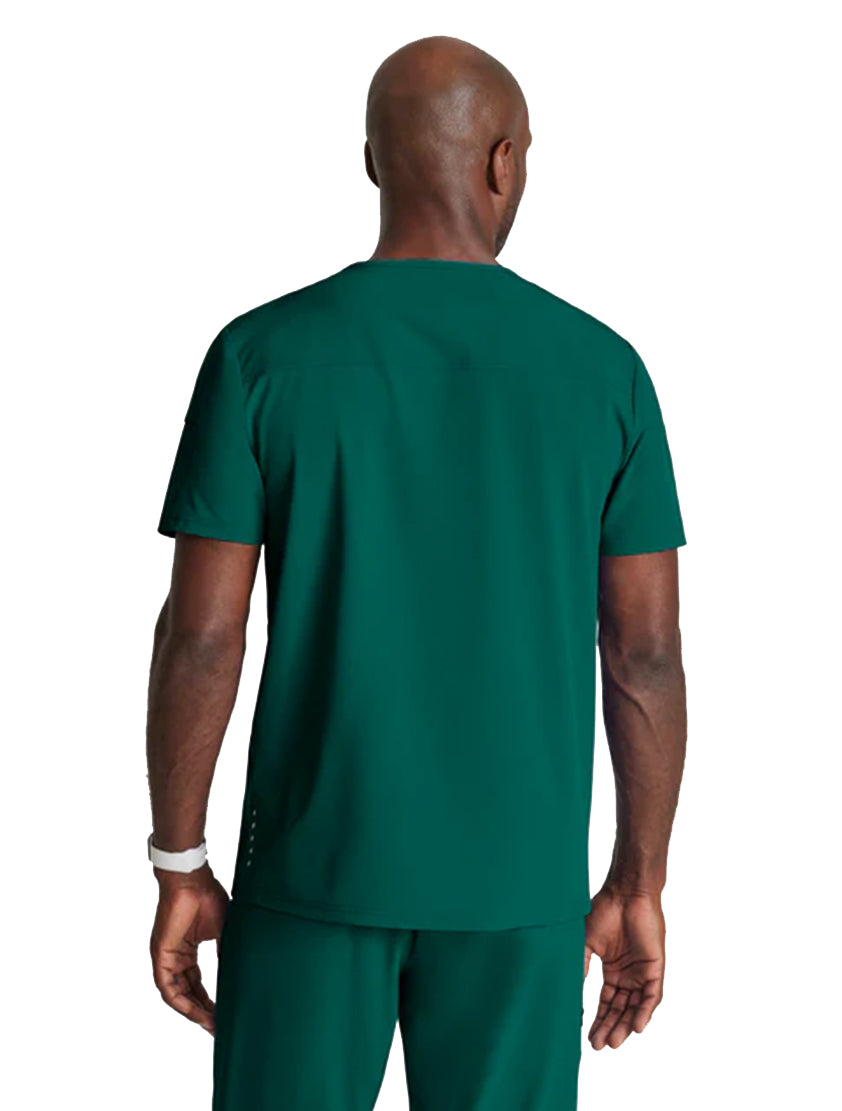 Barco One™ by Barco Velocity 2-Pocket V-Neck Scrub Top-Hunter Green