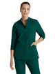 Barco One™ by Barco Venture 4-Pocket Banded Collar Warm-Up Scrub Jacket-Hunter Green