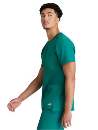 Grey's Anatomy Stretch™ by Barco Thesis 3-Pocket Round Neck Scrub Top - Hunter Green