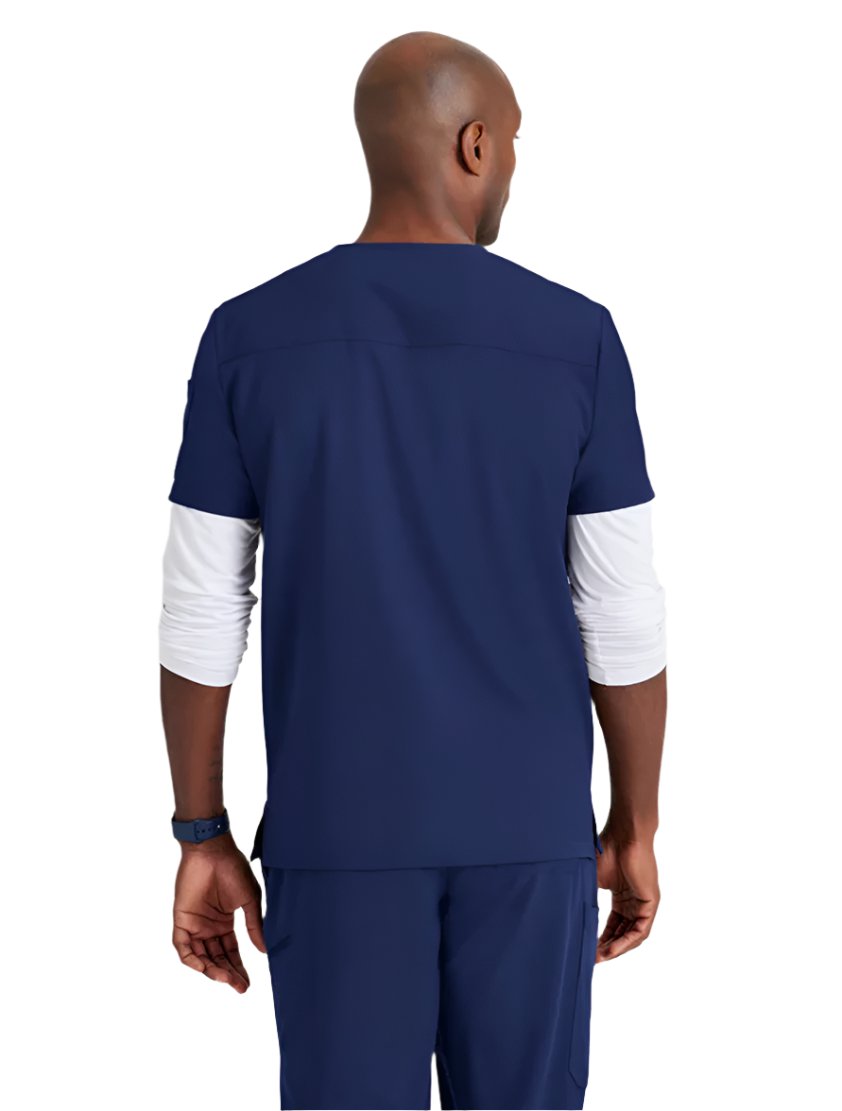 Barco Unify™ by Barco RALLY 3-POCKET V-NECK SCRUB TOP - Indigo