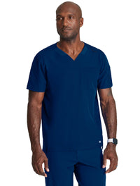 Barco One™ by Barco Velocity 2-Pocket V-Neck Scrub Top-Indigo