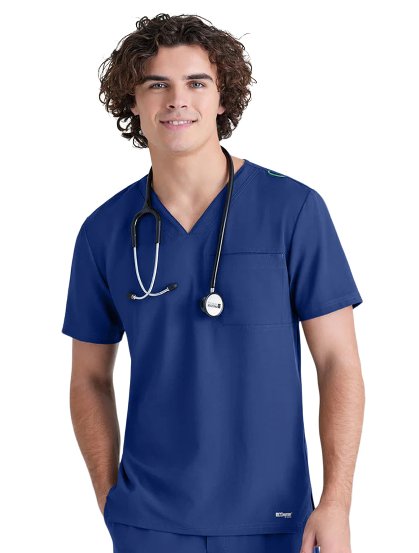 Grey's Anatomy™ Evolve by Barco Journey 1-Pocket CICLO® Scrub Top-Indigo