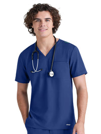 Grey's Anatomy™ Evolve by Barco Journey 1-Pocket CICLO® Scrub Top-Indigo