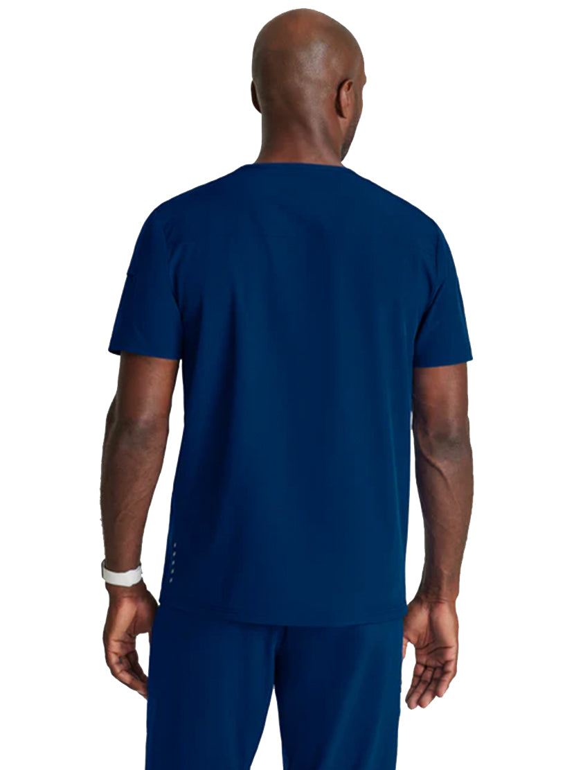 Barco One™ by Barco Velocity 2-Pocket V-Neck Scrub Top-Indigo