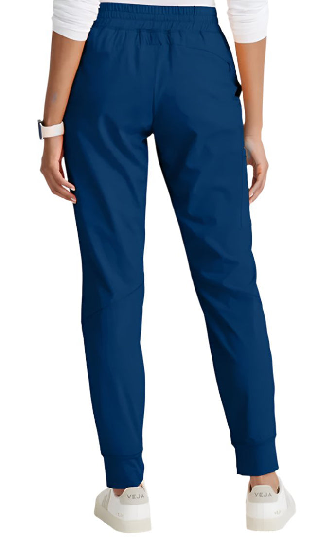 Barco One™ by Barco Boost 3-Pocket Mid-Rise Jogger Scrub Pant-Indigo