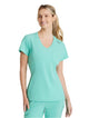 SKECHERS™ by Barco Dignity 1-Pocket Tuck-In Scrub Top-Light Jade