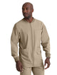 SKECHERS™ by Barco Structure 3-Pocket Crewneck Warmup Scrub Jacket-New Khaki