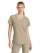 SKECHERS™ by Barco Reliance 3-Pocket Crossover V-Neck Scrub Top-New Khaki