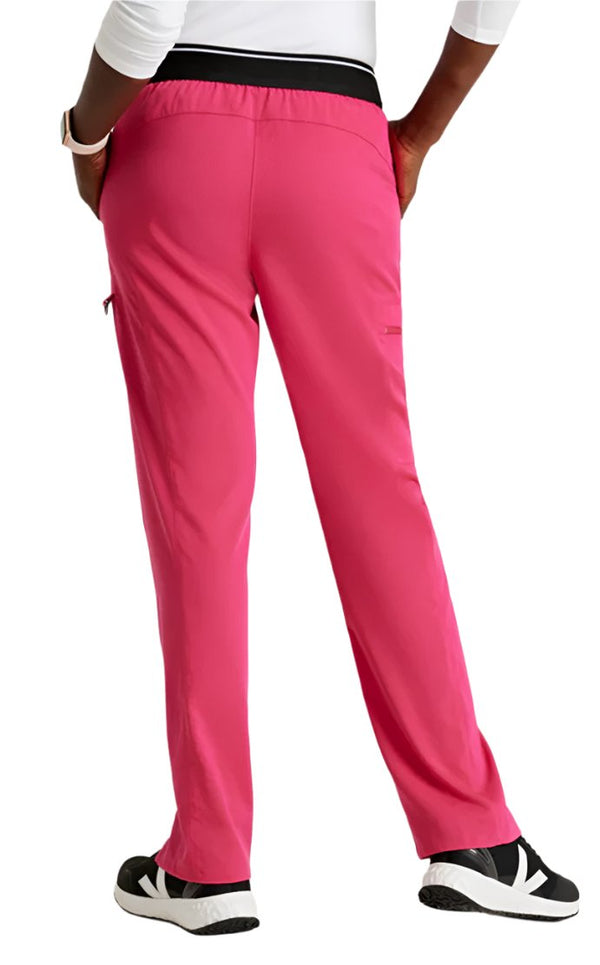 Grey's Anatomy™ by Barco  Kim 3-Pocket Mid-Rise Straight Leg Scrub Pant-Vibrance Pink