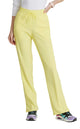 SKECHERS™ by barco Gamma 6-Pocket Mid-Rise Tapered Leg Scrub Pant-Lemon Glow