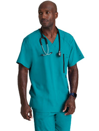 Barco One™ by Barco Amplify 5-Pocket V-Neck Scrub Top-Teal