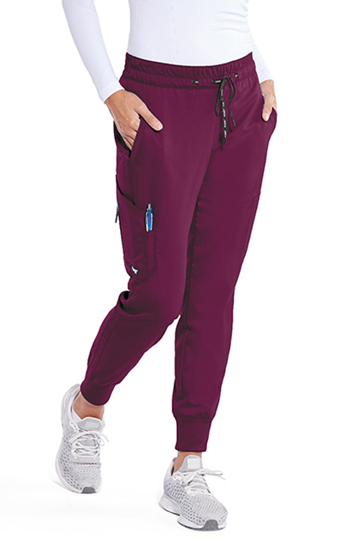 Grey's Anatomy™ by Barco Kira 5-Pocket Mid-Rise CICLO® Jogger Pant-Wine