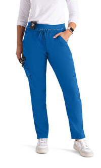 Grey's Anatomy™ Stretch by Barco Serena 7-Pocket Mid-Rise Tappered Leg Scrub Pant-New royal