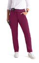 Grey's Anatomy™ Stretch by Barco Serena 7-Pocket Mid-Rise Tappered Leg Scrub Pant-Wine