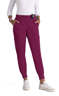 Grey's Anatomy™ Stretch by Barco 7-Pocket Jogger Pant-Wine