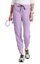 Grey's Anatomy Stretch™ by Barco Eden 5-Pocket Mid Rise Jogger Scrub Pant-Purple Fressia