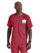 Grey's Anatomy Stretch™ by Barco Murphy 2-Pocket V-Neck Scrub Top-Maple Red