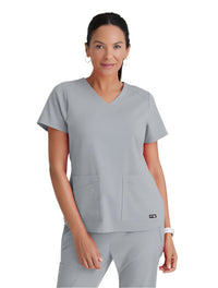 Grey's Anatomy Stretch™ by Barco Emma 4-Pocket V-Neck Scrub Top-Monnstruck