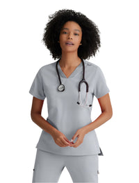 Grey's Anatomy Stretch™ by Barco  Bree 1-Pocket Tuck-In Scrub Top-MoonStruck