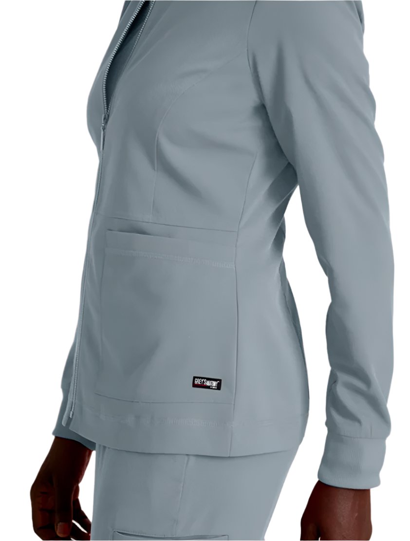 Grey's Anatomy Stretch™ by Barco  Millie 3-Pocket Crewneck Scrub Jacket -Moonatruck