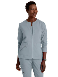 Grey's Anatomy Stretch™ by Barco  Millie 3-Pocket Crewneck Scrub Jacket -Moonatruck