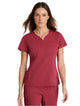 Grey's Anatomy Stretch™ by Barco Capri 2-Pocket Hourglass V-Neck Scrub Top-Maple Red