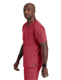 Grey's Anatomy Stretch™ by Barco Murphy 2-Pocket V-Neck Scrub Top-Maple Red