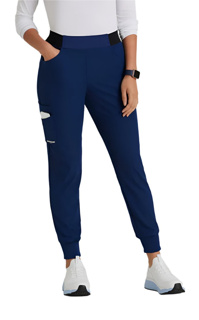 Skechers™ Vitality by Barco Electra 5-Pocket Mid-Rise Jogger Scrub Pant - Navy