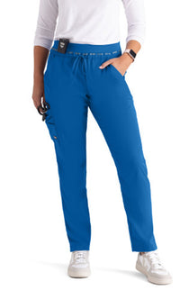 Grey's Anatomy™ Stretch by Barco Serena 7-Pocket Mid-Rise Tappered Leg Scrub Pant-new royal