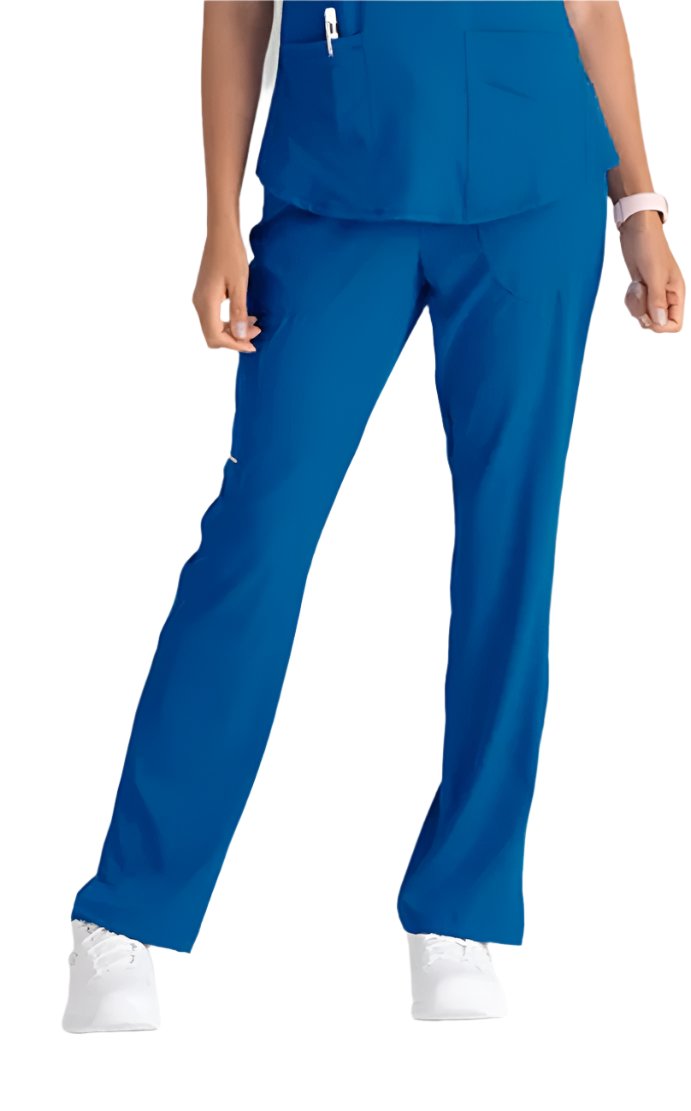 SKECHERS™ by barco Reliance 3-Pocket Mid-Rise Straight Leg Scrub Pant-New Royal