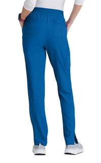 SKECHERS™ by barco Gamma 6-Pocket Mid-Rise Tapered Leg Scrub Pant-New Royal