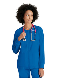 Grey's Anatomy Stretch™ by Barco  Gianna 5-Pocket Crewneck Scrub Jacket-New Royal