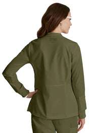 Barco Unify™ by Barco TEAM 3-POCKET FUNNEL COLLAR WARM UP JACKET - Olive