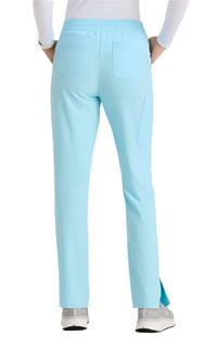 SKECHERS™ by barco Gamma 6-Pocket Mid-Rise Tapered Leg Scrub Pant-Poolside Blue