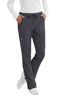 SKECHERS™ by barco Reliance 3-Pocket Mid-Rise Straight Leg Scrub Pant-Pewter