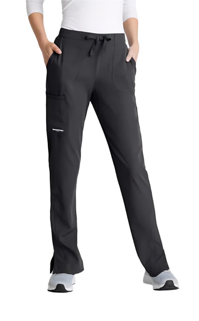 Skechers™ Vitality by Barco Charge 4 Pocket Mid-Rise Tapered Leg Scrub Pant - Pewter