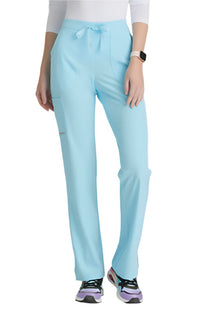 SKECHERS™ by barco Reliance 3-Pocket Mid-Rise Straight Leg Scrub Pant-Poolside Blue