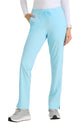 SKECHERS™ by barco Gamma 6-Pocket Mid-Rise Tapered Leg Scrub Pant-Poolside Blue