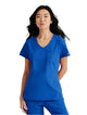 SKECHERS™ by Barco Dignity 1-Pocket Tuck-In Scrub Top-New Royal