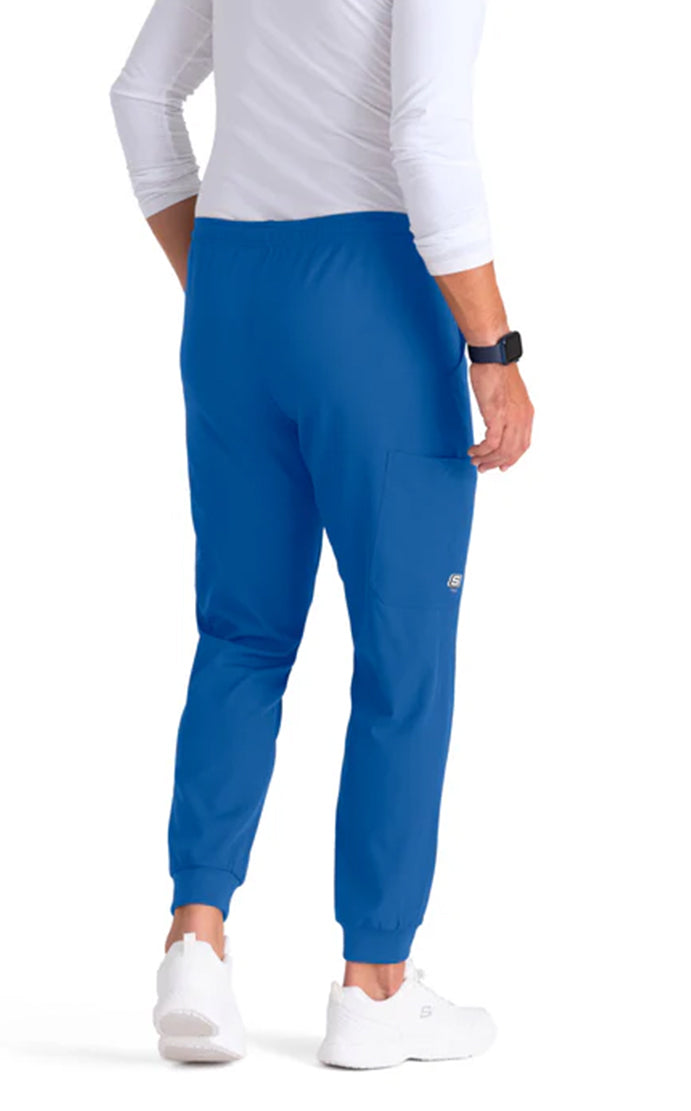 SKECHERS™ by barco Structure 3-Pocket Jogger Scrub Pant-New Royal