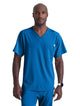 SKECHERS™ by Barco Structure 1-Pocket V-Neck Scrub Top-New Royal