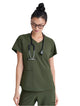 Grey's Anatomy™ Evolve by Barco Rhythm 2-Pocket CICLO® Scrub Top-Fern
