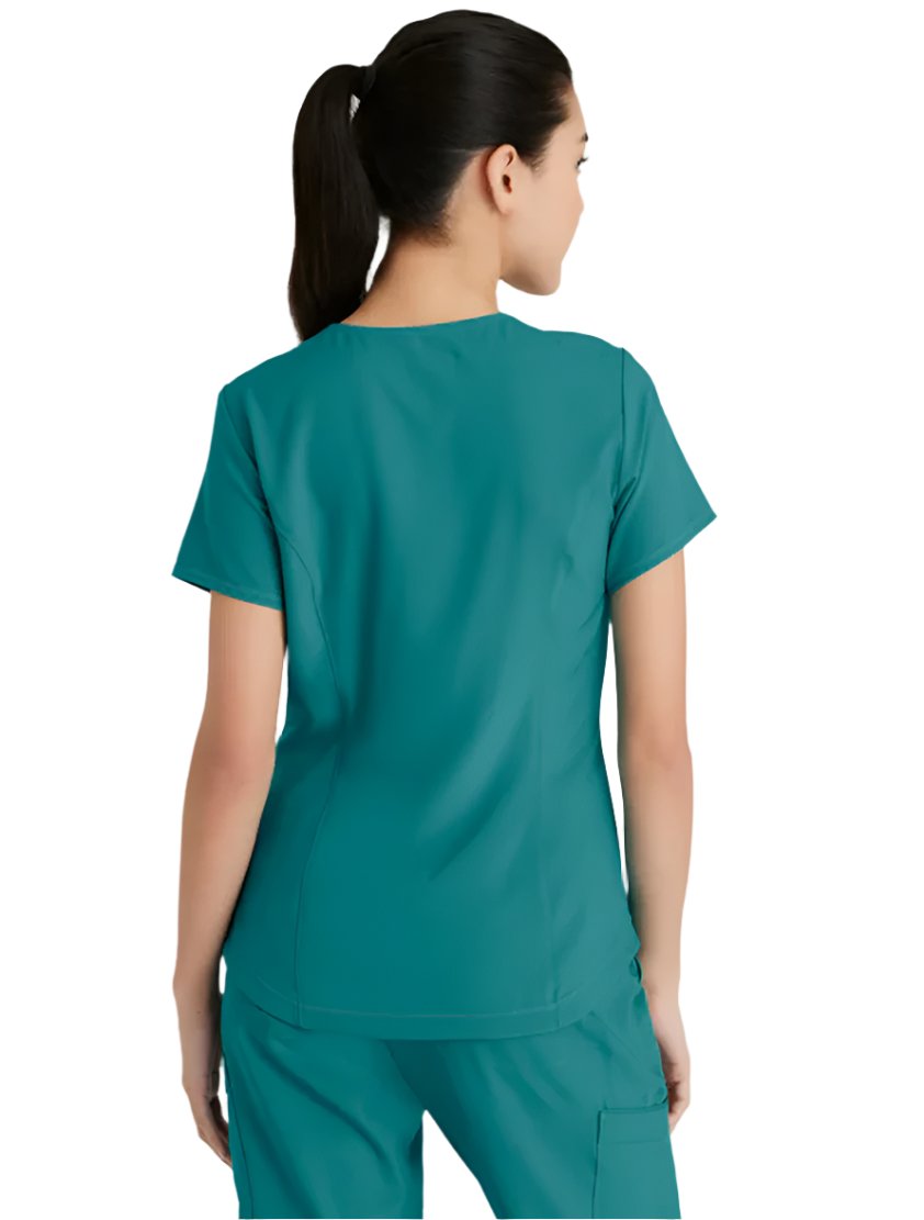 Grey's Anatomy™ Evolve by Barco Rhythm 2-Pocket CICLO® Scrub Top-Teal