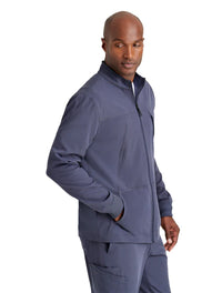 Barco Unify™ by Barco RALLY 4-POCKET MOCK COLLAR WARM UP JACKET - Steel