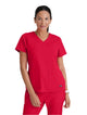 Grey's Anatomy Stretch™ by Barco Emma 4-Pocket V-Neck Scrub Top-Scarlet Red