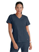 Grey's Anatomy Stretch™ by Barco Emma 4-Pocket V-Neck Scrub Top-Steel